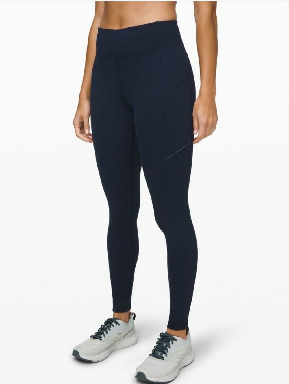 Lululemon Speed Up Tights In Navy, Sz 2